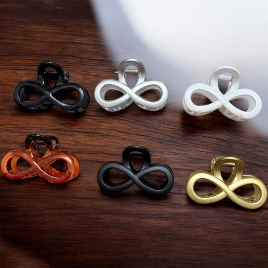 Glossy Bow Korean Hairclips (Big) - Pack of 6 Pcs JHKC100301