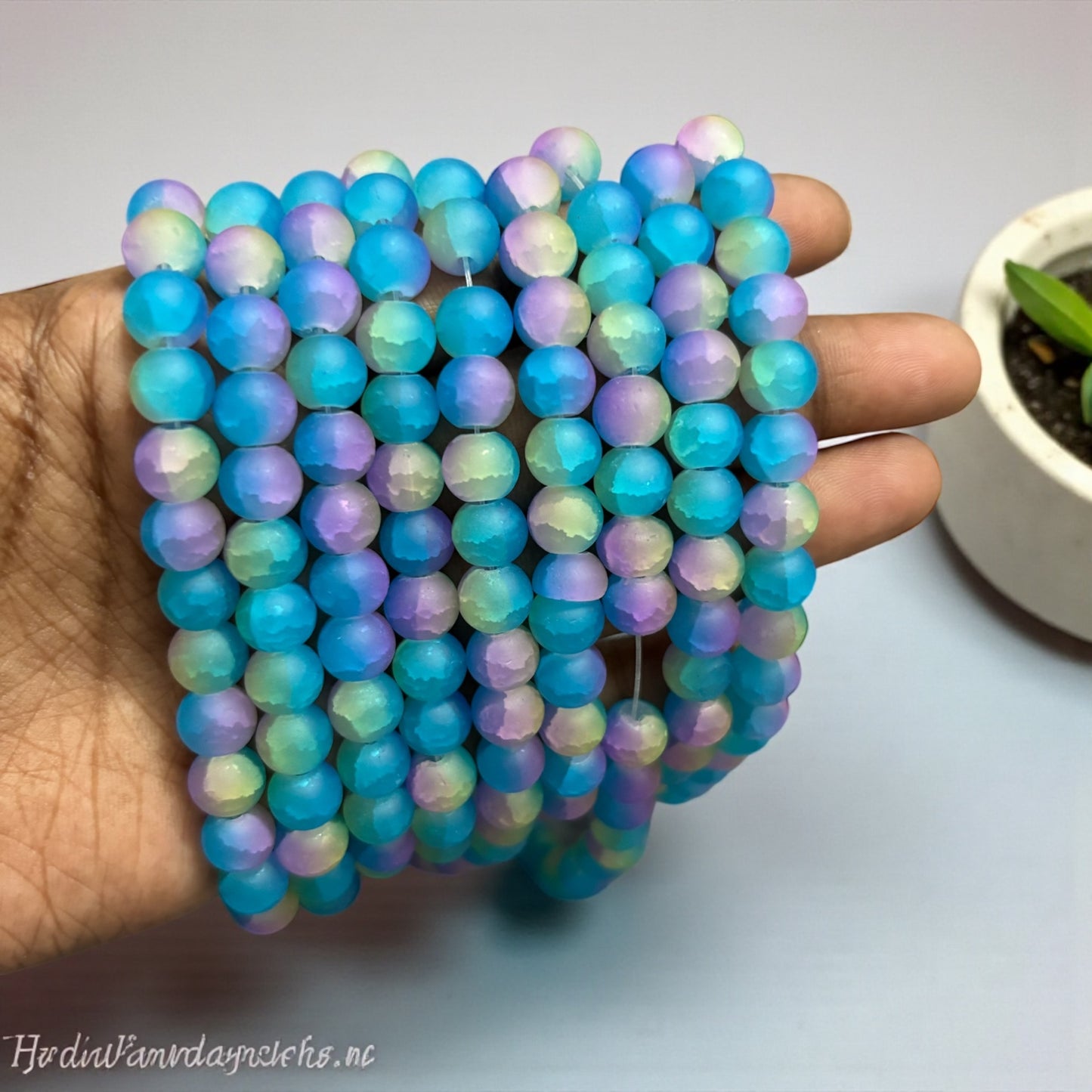 Marble Matte Beads 8mm - Type 3