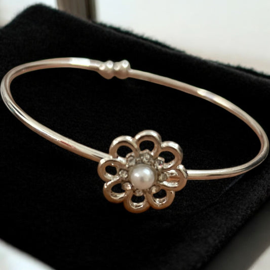 Rose Gold Finish American Diamond Stone Free Size Bracelet - Type #3