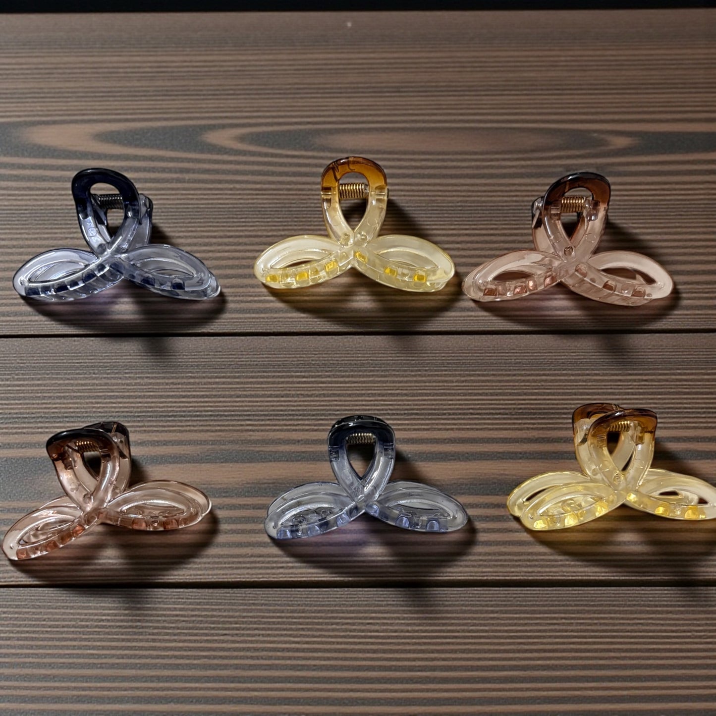 Bow Glossy Korean Hair Clips Medium (Pack of 6 pcs) JHKC100194