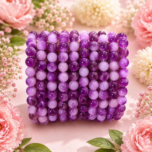 Dual Shade Jelly Beads 8mm - Type 1