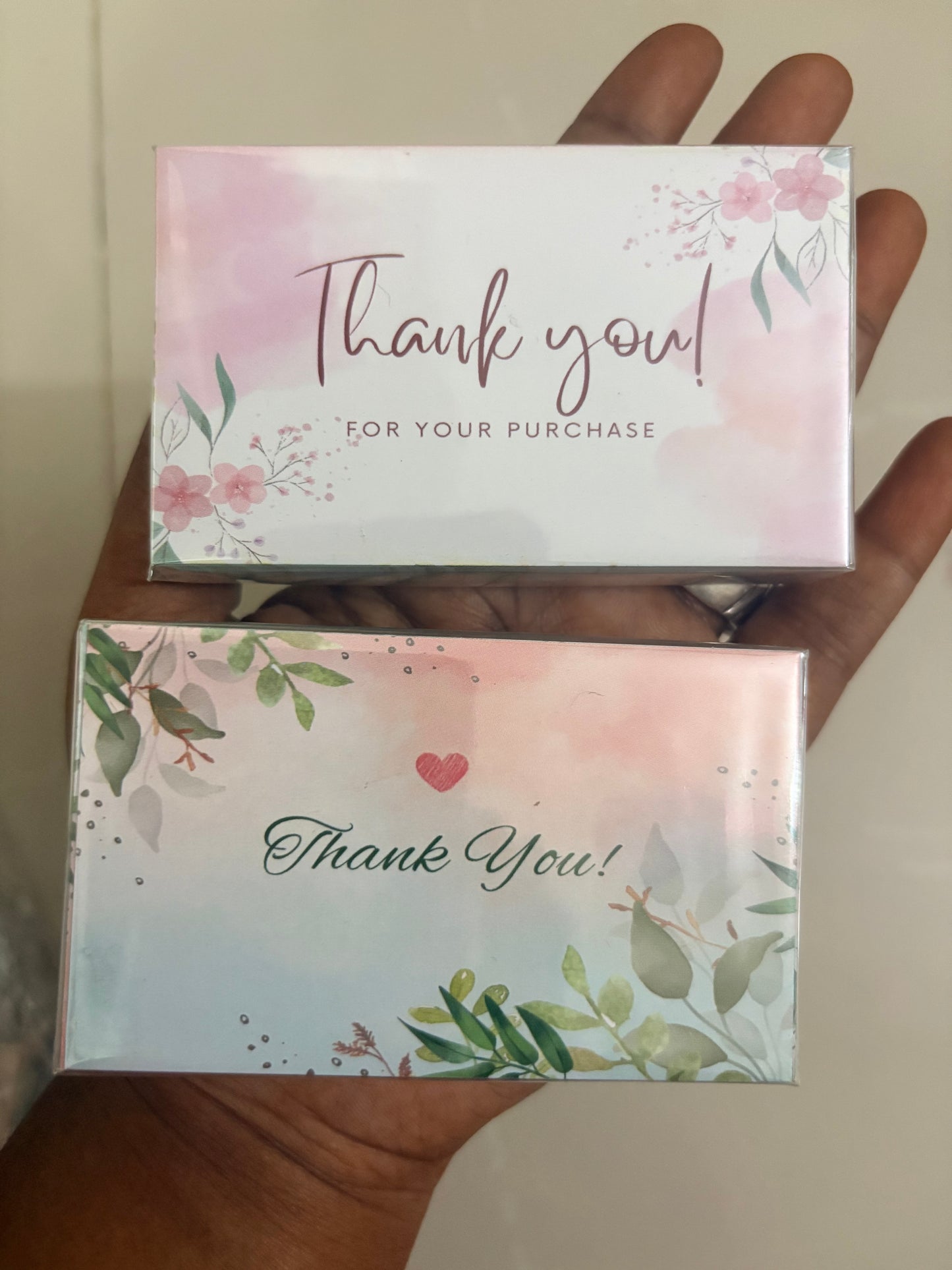 Thank You card - Pack of 100pcs