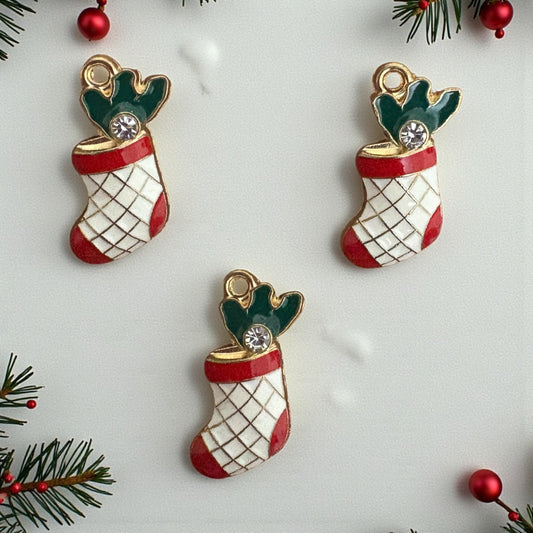 Christmas Enamel Charm (1 Pc) - Design #7