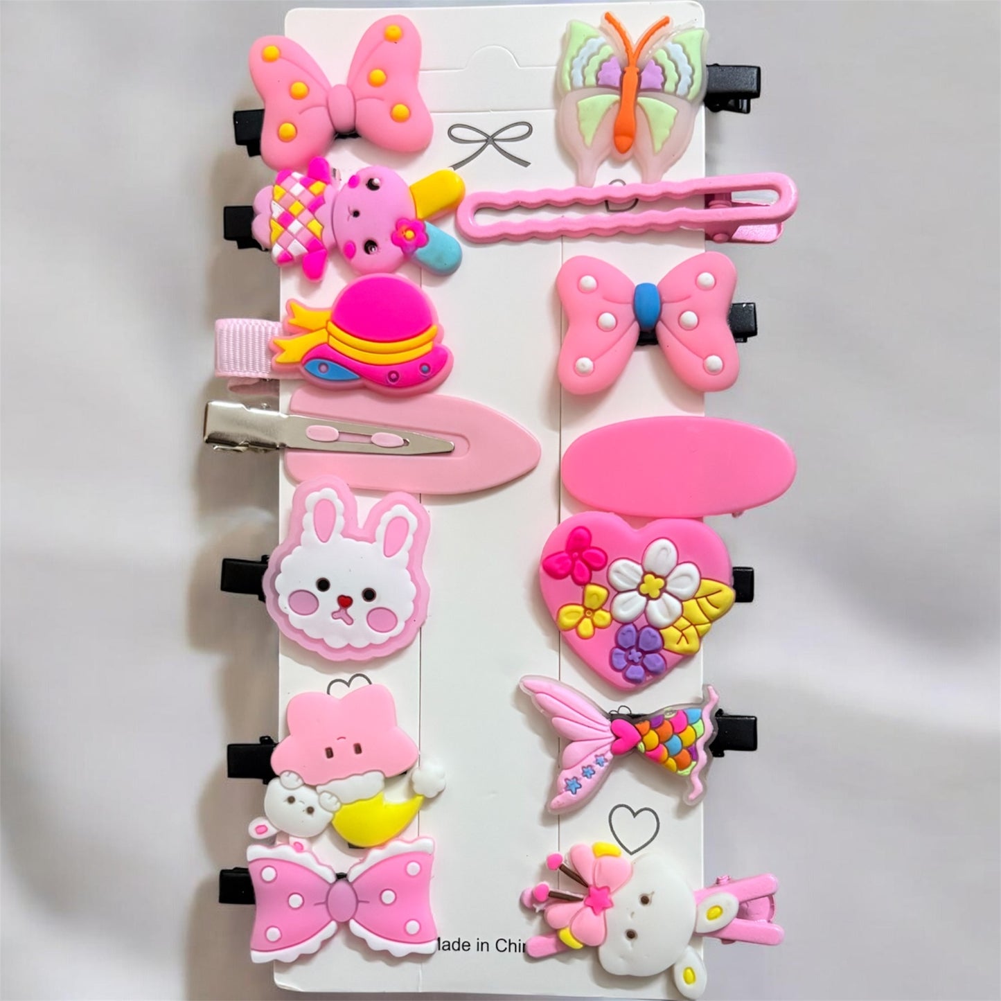 Kids Korean Alligator Clip - Pack of 12 Pcs JHKC100280