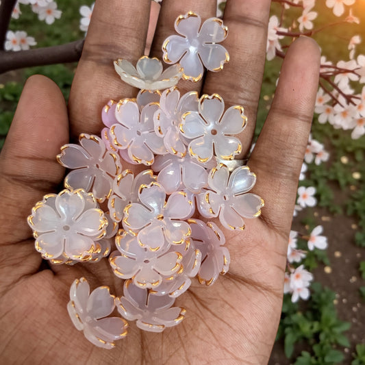 Premium Acrylic Five Petals Flower (10gms) - Type 2