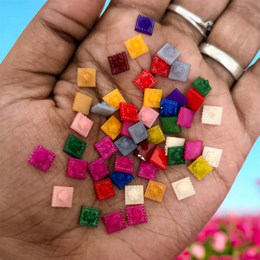 Square Kundan Stones (10gms) for Jewelry Making, Bangles & Embroidery (Copy)