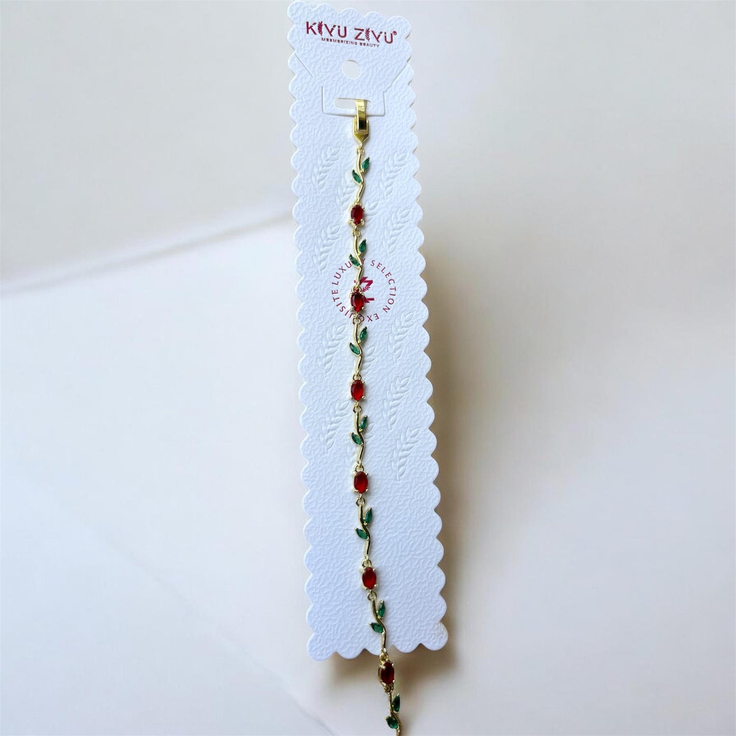 Luxury Anti-Tarnish Tulip Bracelet (Red) - ATB21