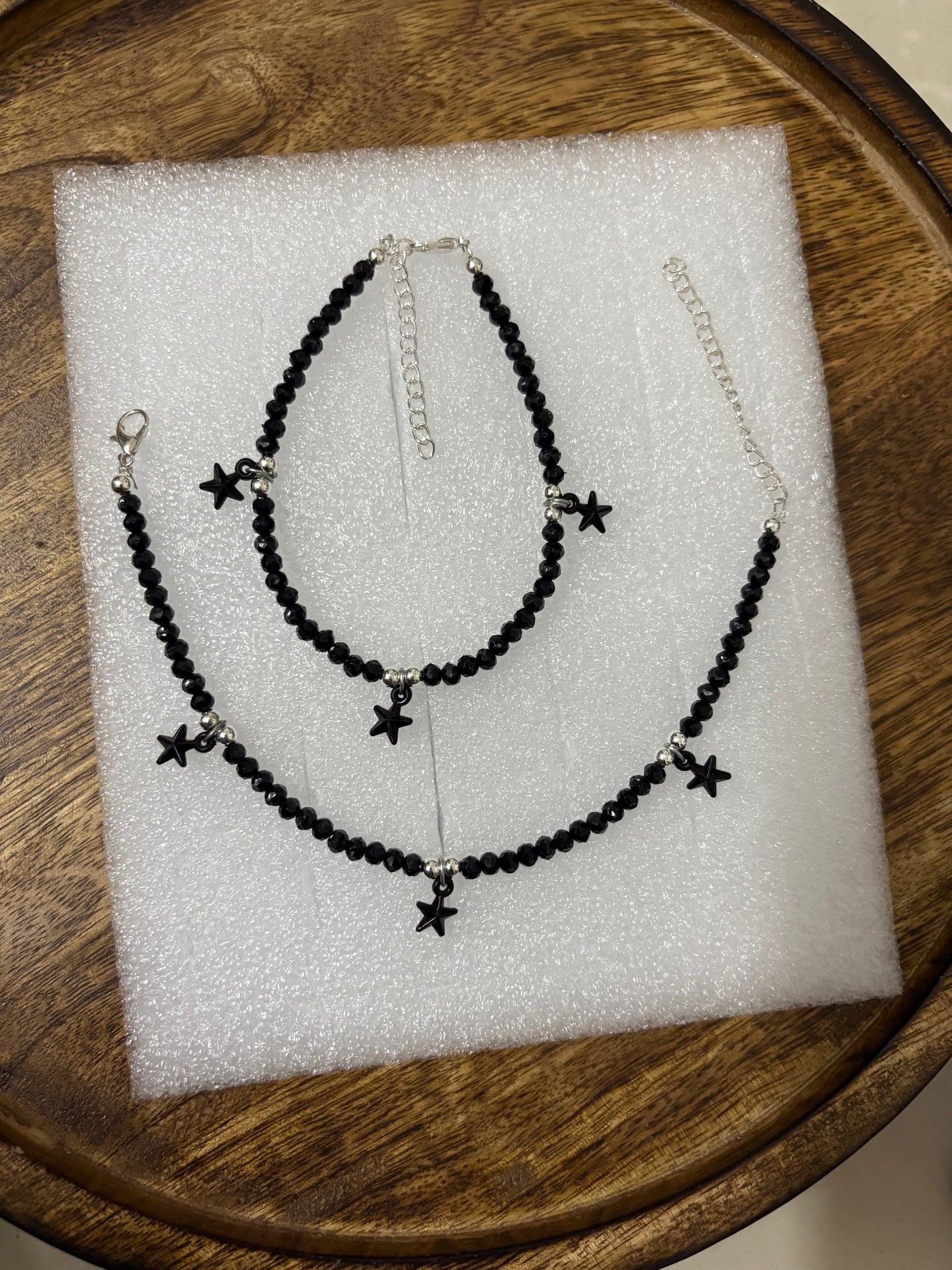 Crystal Beads Anklet Pair - (Mixed Any 3 Set)