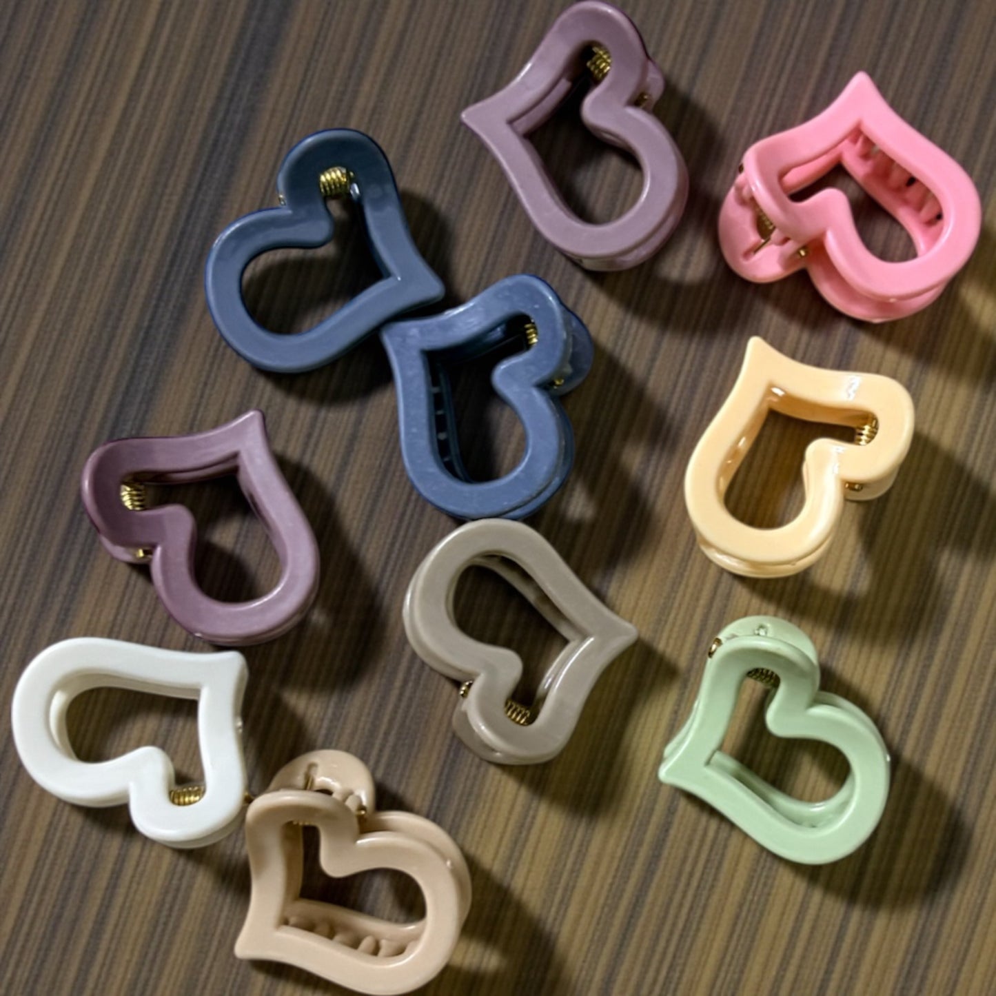 BEE N BEE Pastel Korean Hair Claw Clips (Small) - Pack of 10 Pcs JHKC1000053