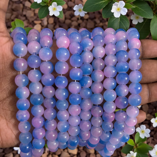 Dual Shade Jelly Beads 8mm - Type 2