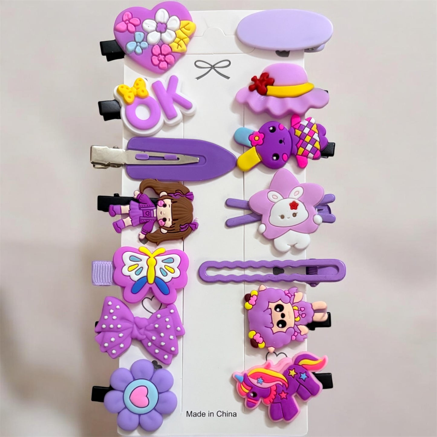 Kids Korean Alligator Clip - Pack of 12 Pcs JHKC100280