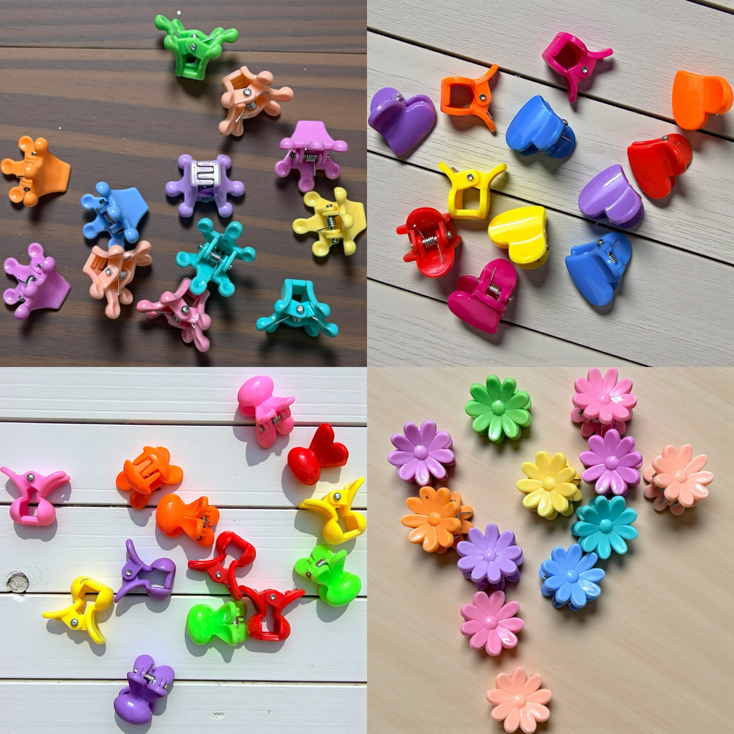 Multicolor Kids Hair Clips Small (Pack of 12 Pcs) JHKC100106