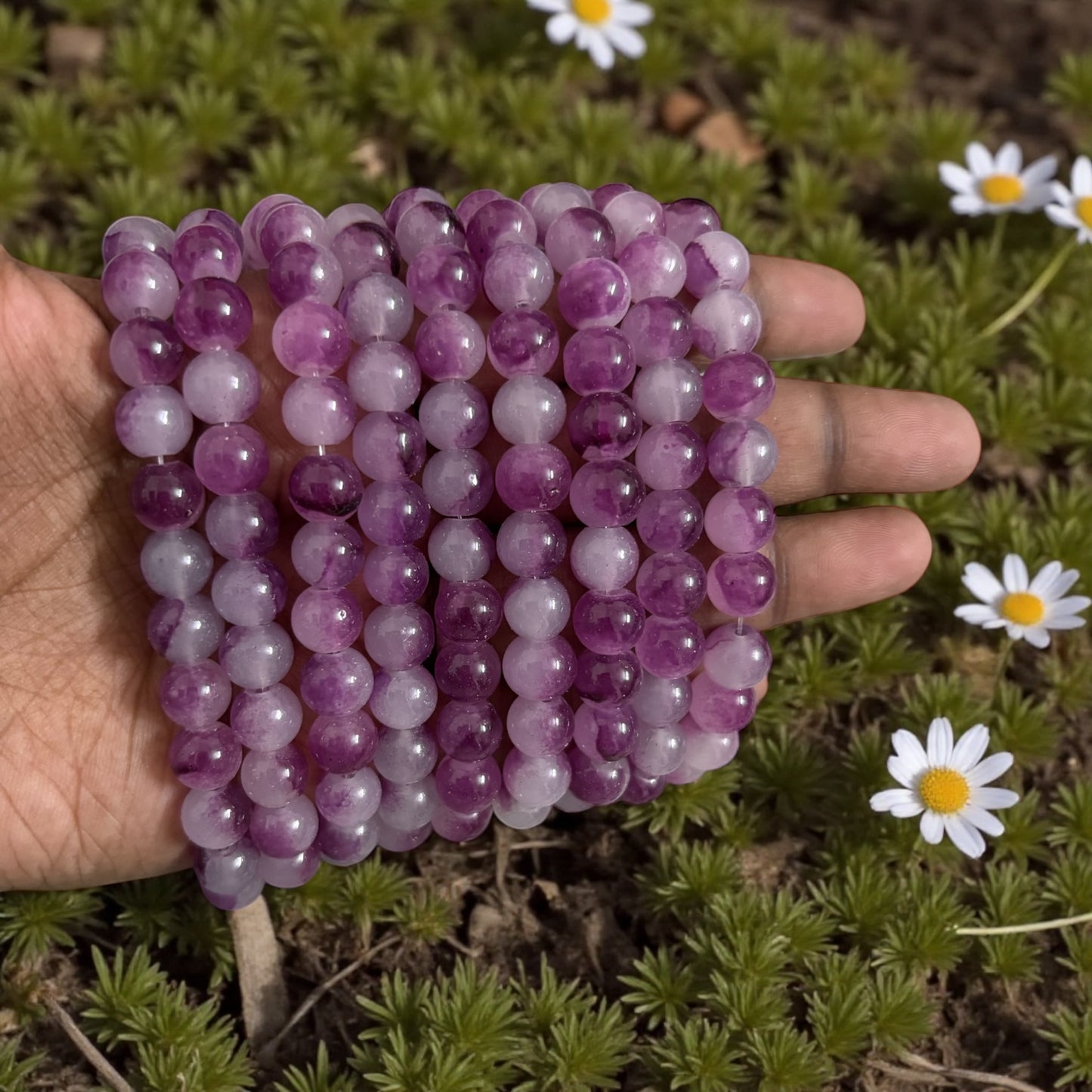 Dual Shade Jelly Beads 8mm - Type 1