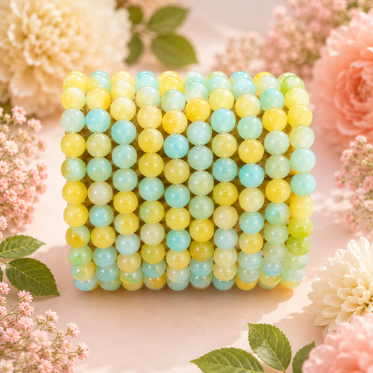 Dual Shade Jelly Beads 8mm - Type 3