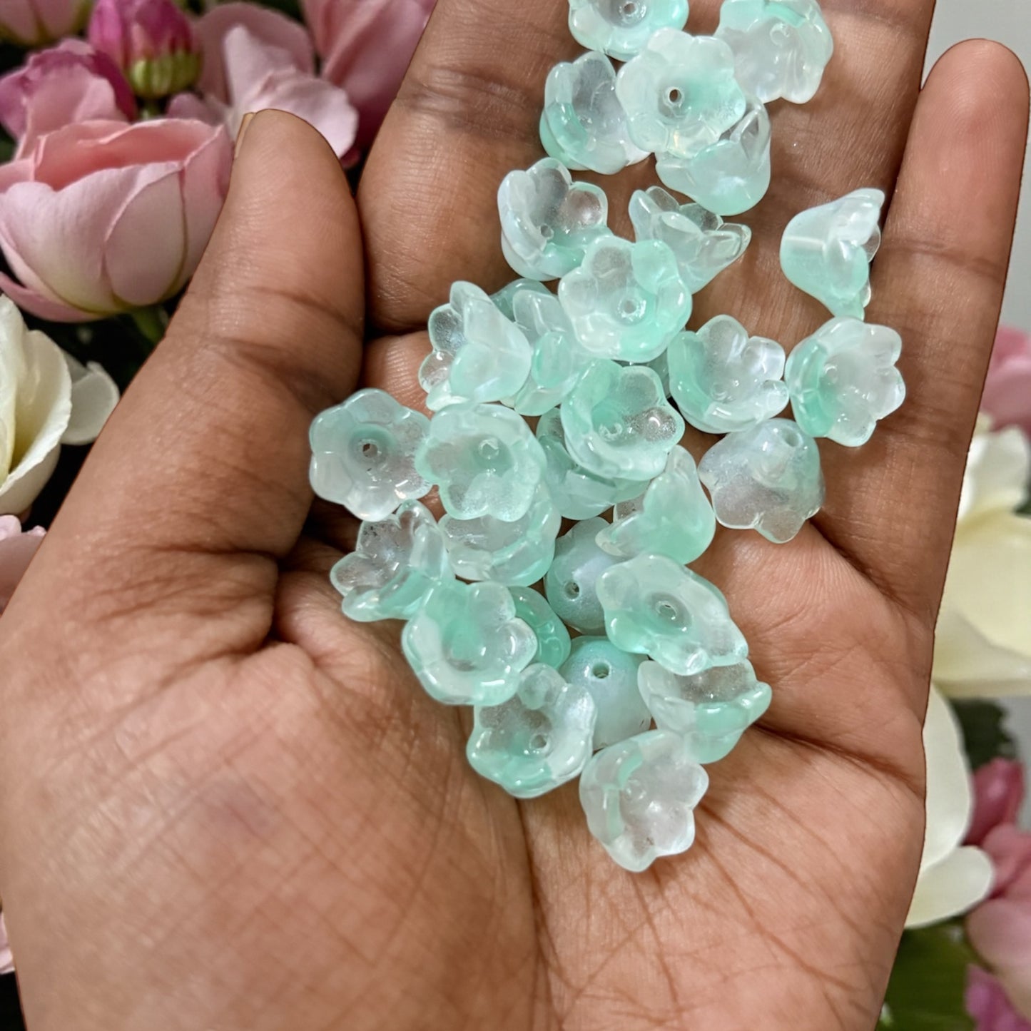 Premium Tulip Buds with Green Leaf (1 Pair)