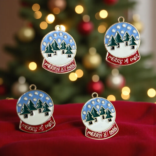 Christmas Enamel Charm (1 Pc) - Design #14