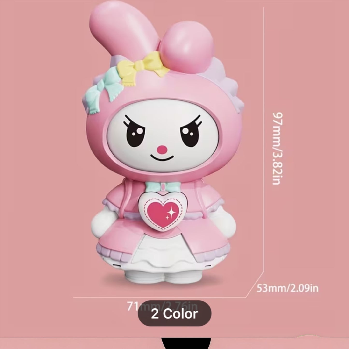 My Melody Face Changing Doll keychain