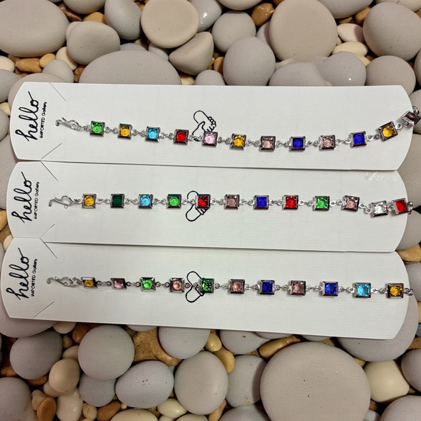 Premium Stone Adjustable Fancy Bracelet (Pack of 3 Pcs) - Type 2