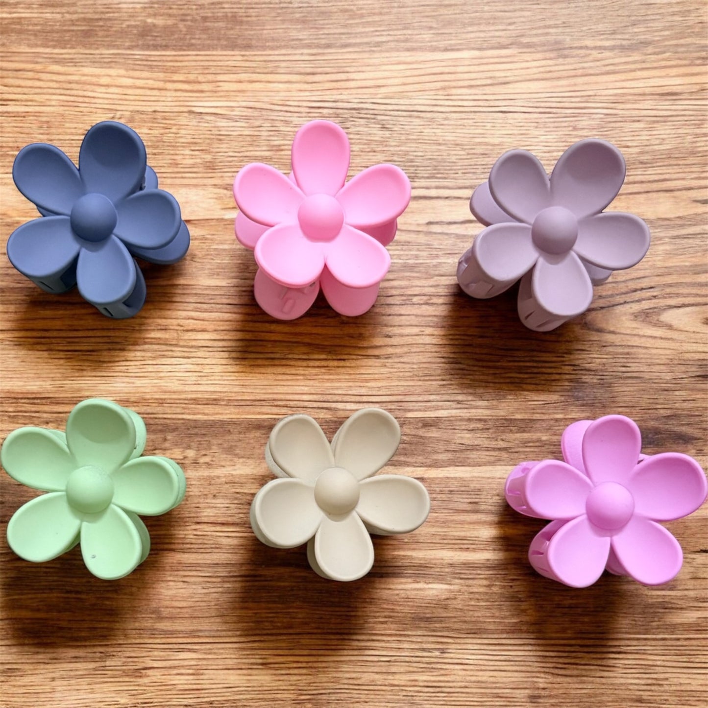 Multicolor Matte Cherry Korean Clips (Pack of 6 pcs) JHKC100239