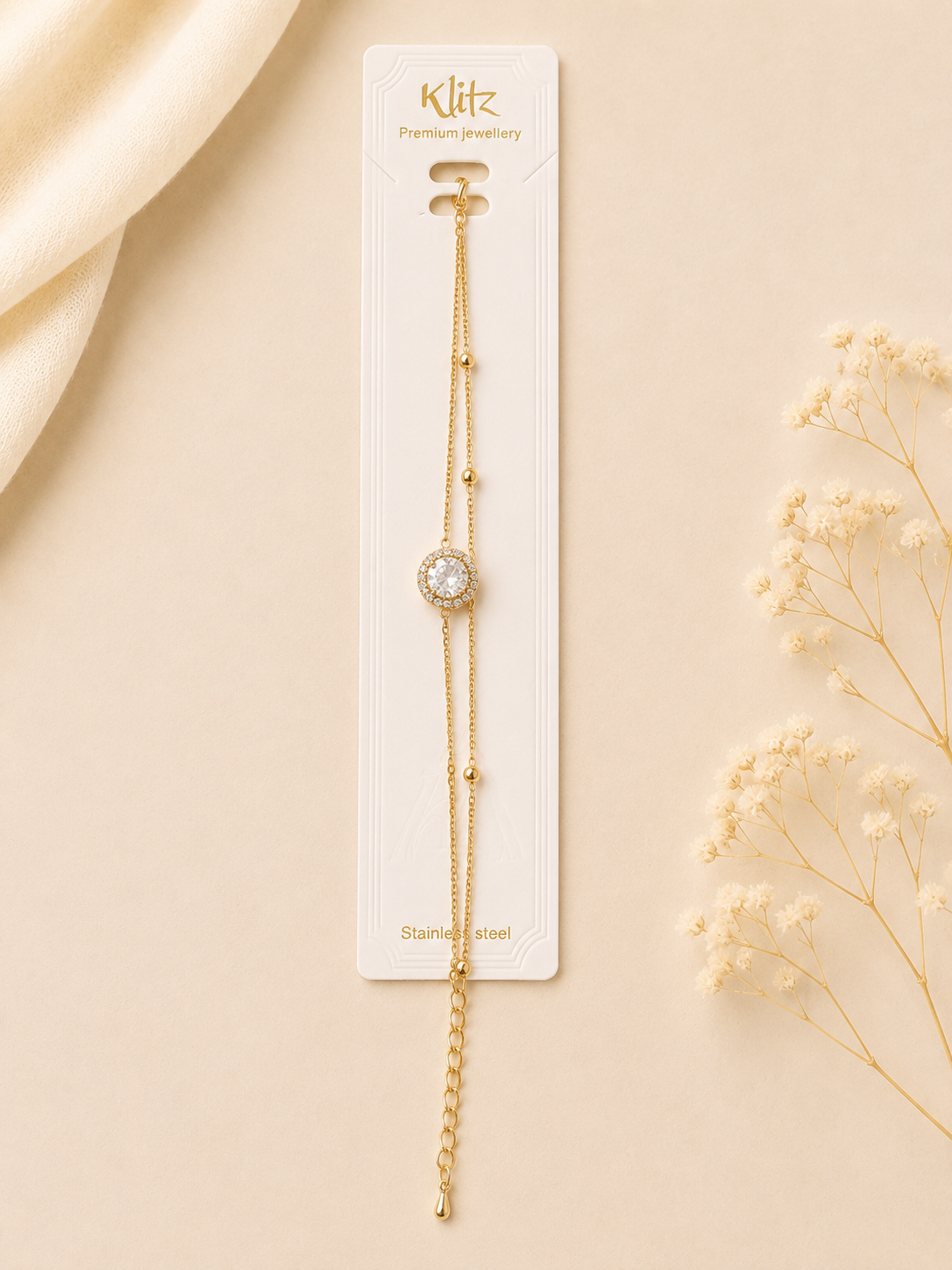 Luxury Layer Anti Tarnish Chain Bracelet Rose Gold- ATC15