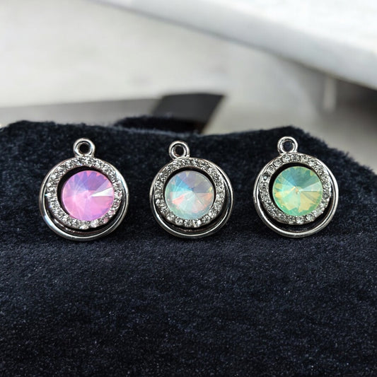 Luxury Circle Stone Charms (Mixed 1pc)