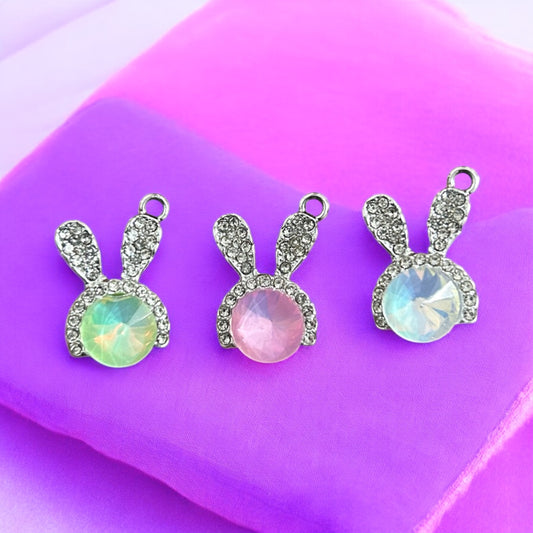 Luxury Rabbit Shape Stone Charms (Mixed 1pc)
