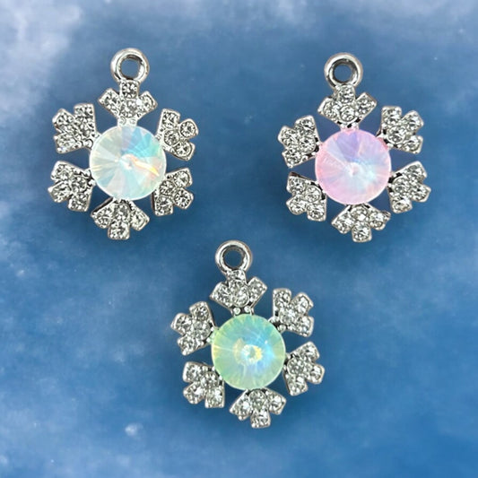 Luxury Snow Flakes Stone Charms (Mixed 1pc)