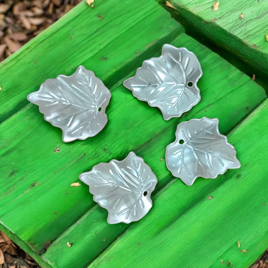 Acrylic Maple Leaf Pendant (10 gms) Pearl Jewelry Making, Bracelet, Necklace, Earrings, DIY Accessories