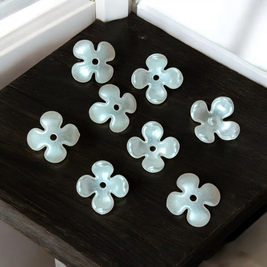 Acrylic Four Petals Flower (10 gms) Pearl Jewelry Making, Bracelet, Necklace, Earrings, DIY Accessories