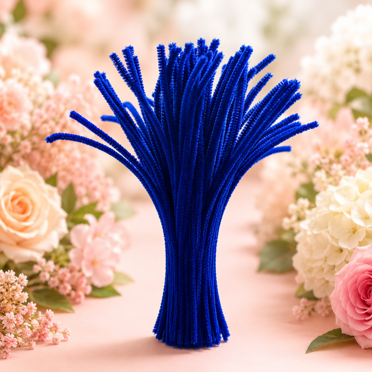Pipe Cleaners for DIY Crafts (Pack of 100pcs) - Dark Blue