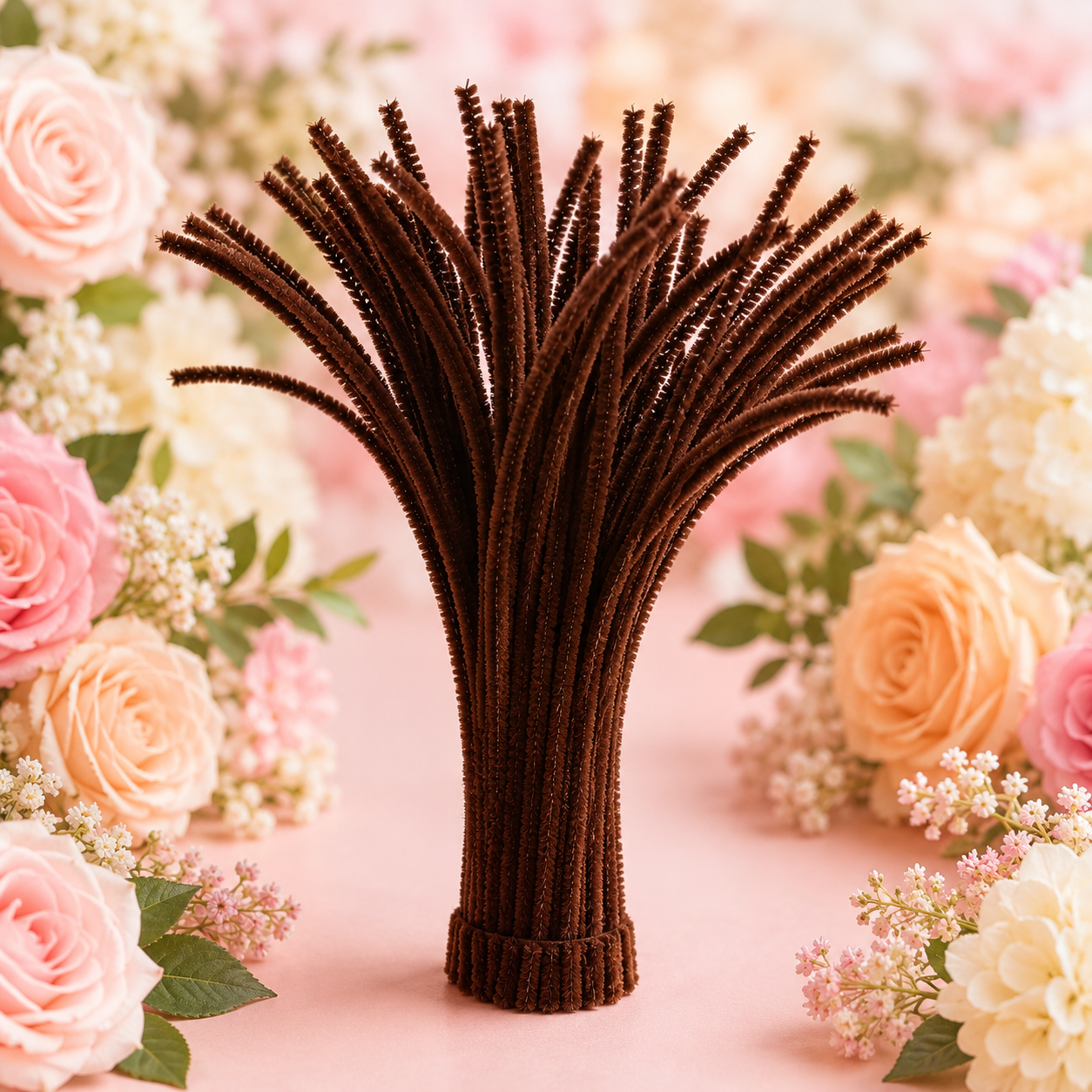 Pipe Cleaners for DIY Crafts (Pack of 100pcs) - Chocolate