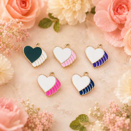 Heart Wings Charm