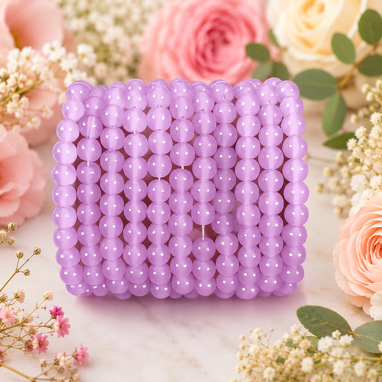 Jelly Beads 8mm - Light Purple