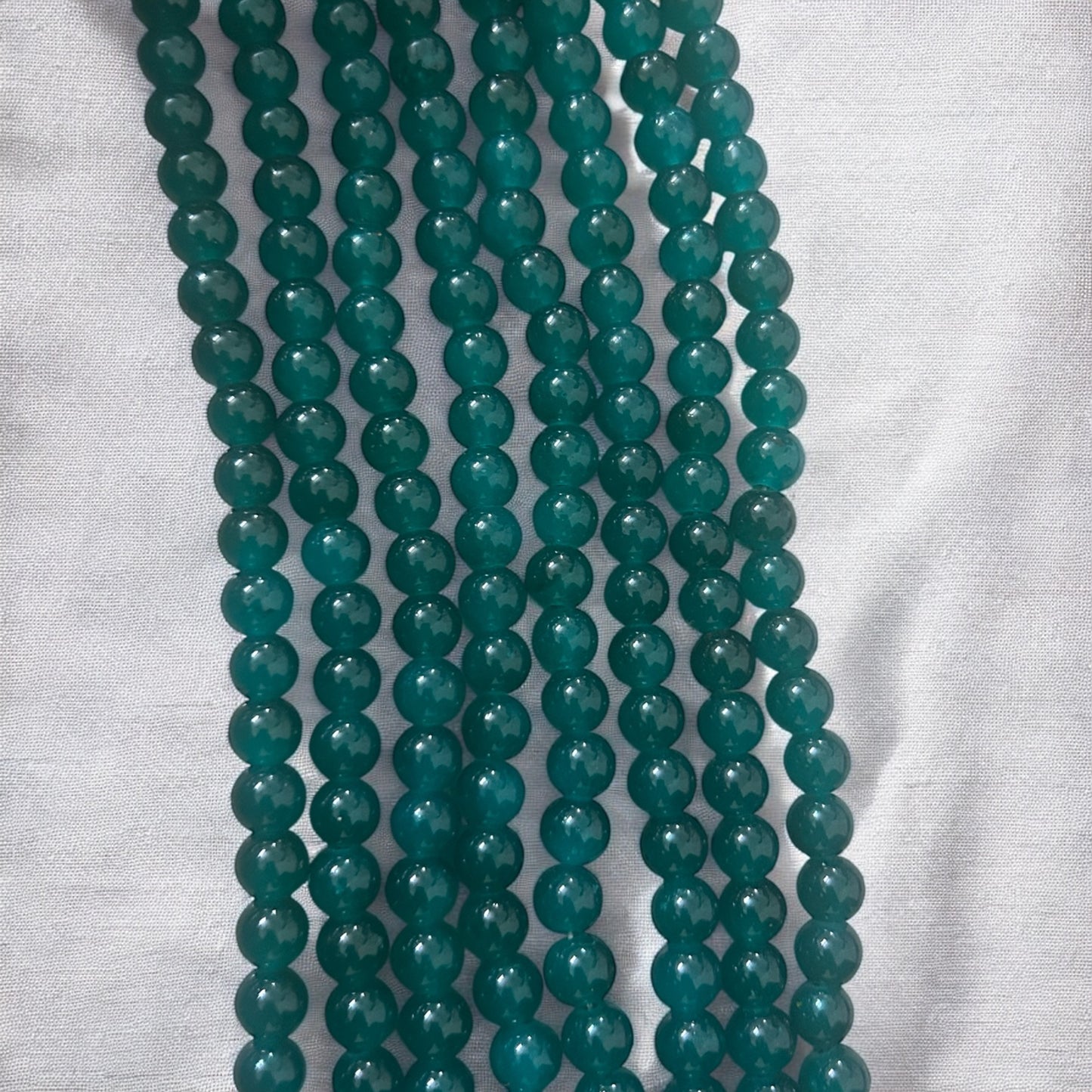 Jelly Beads 8mm - Peacock Green