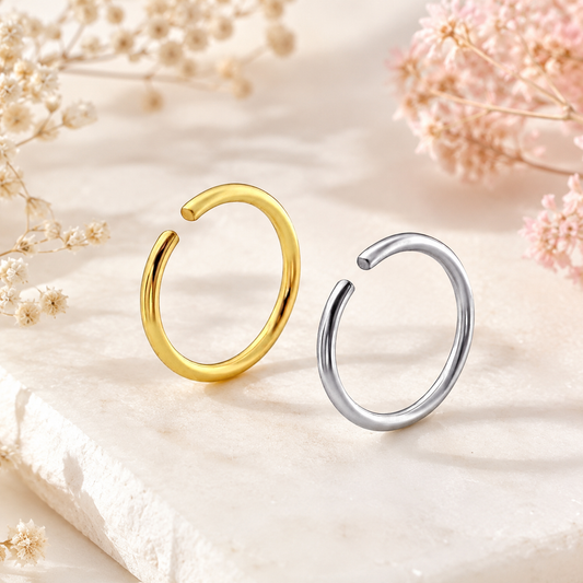 Elegant Adjustable Nose Pin (No Piercing Needed)