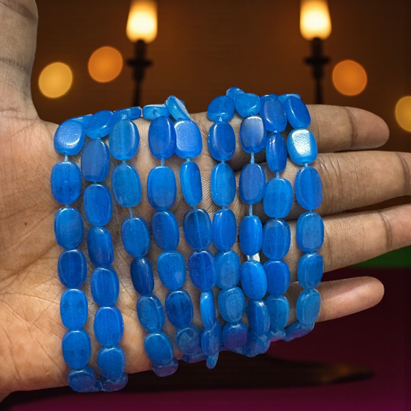 Tablet Beads for Crafts & Embroidery - Dark Blue