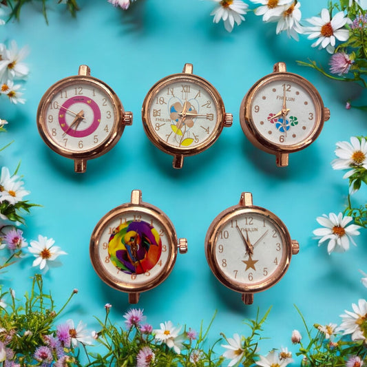 Unique Theme Rose Gold Watch Dial (Mixed 1Pc)