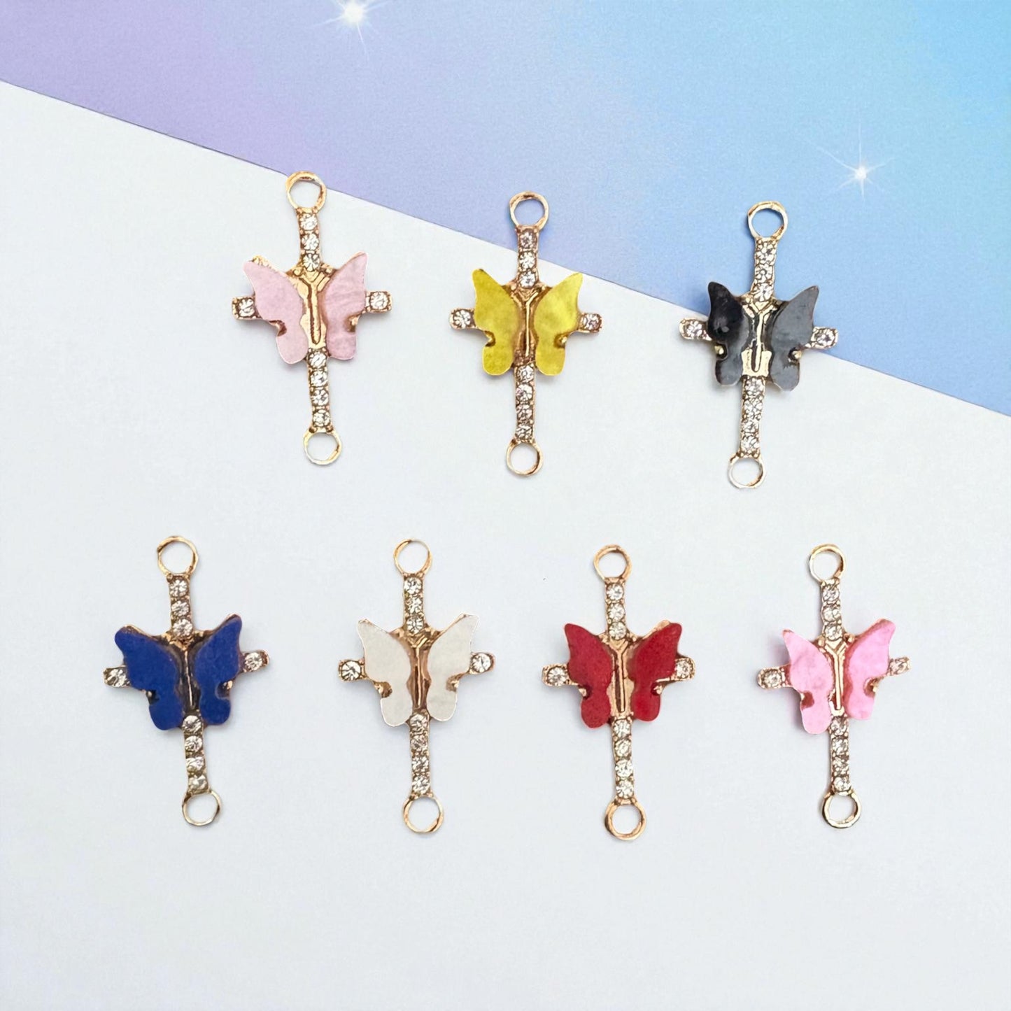 Stone Cross With Butterfly 1Pc