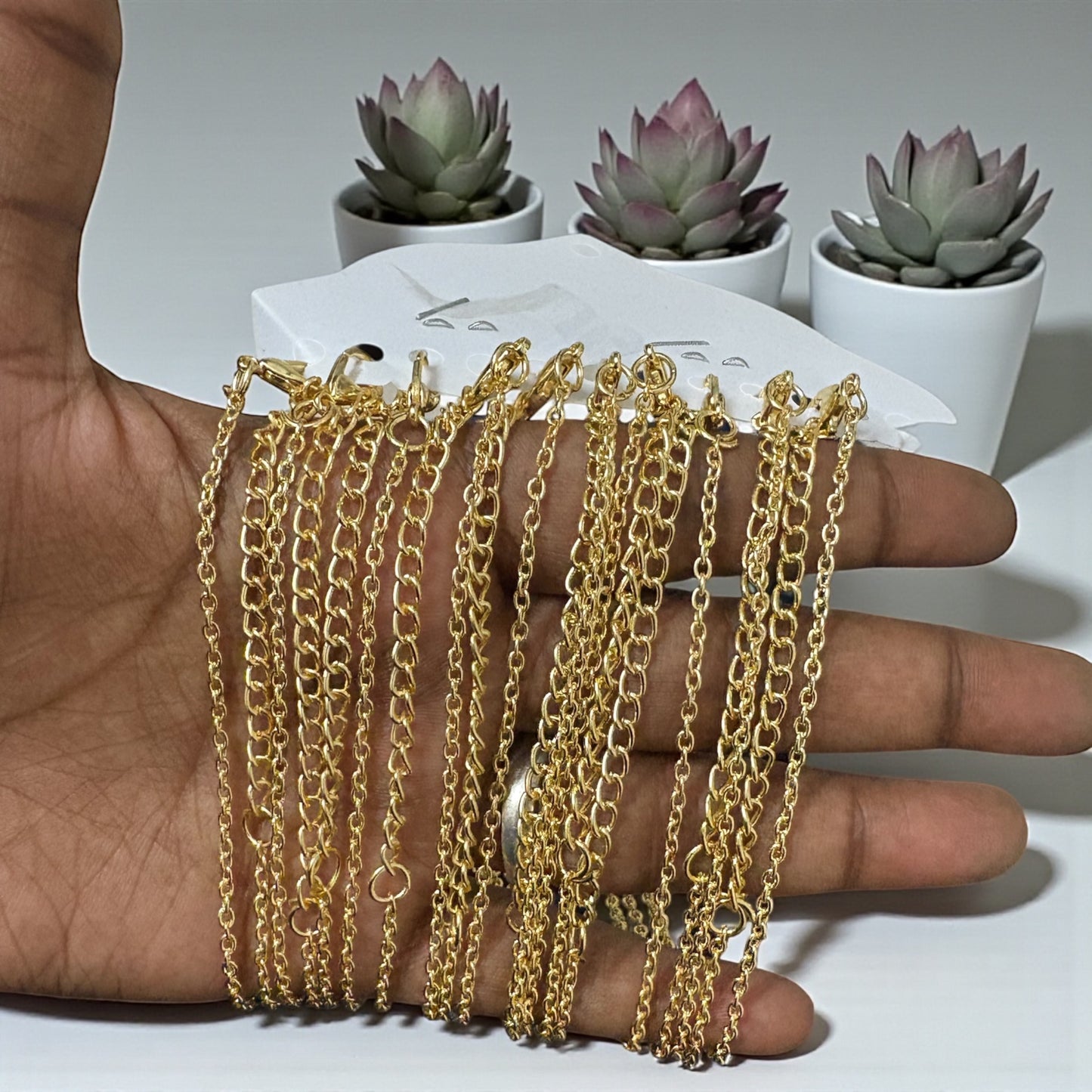 Readymade Anti Tarnish Necklace Chain with Extension (1 PC)