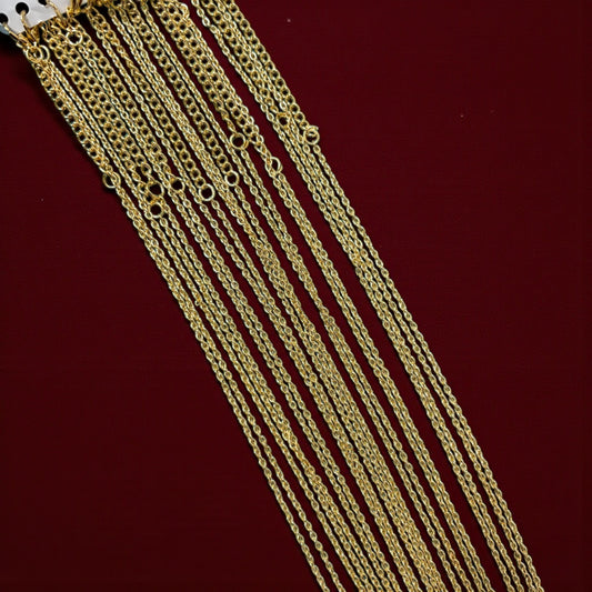 Readymade Anti Tarnish Necklace Chain with Extension (1 PC)