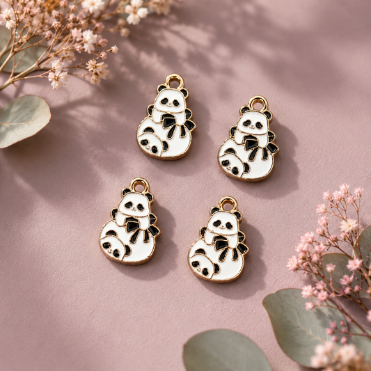 Panda with Bow Tie Charm