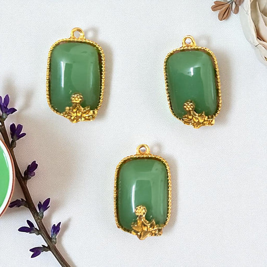 Luxury Green Necklace Pendant 1PC