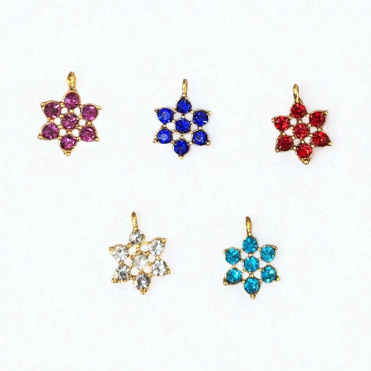 Luxury Multicolor AD Flower Stone Invisible Pendant 1PC