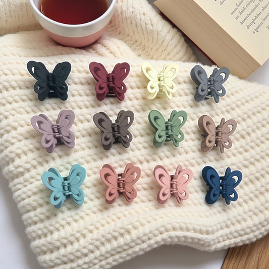Matte Finish Butterfly Hair Claw Clips for Women (1 Pc)