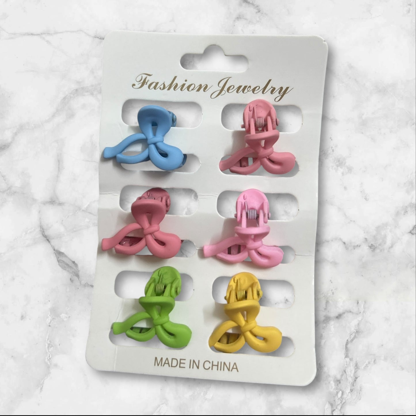 Matte Finish Colorful Hair Clip for Women (Pack of 6pcs)