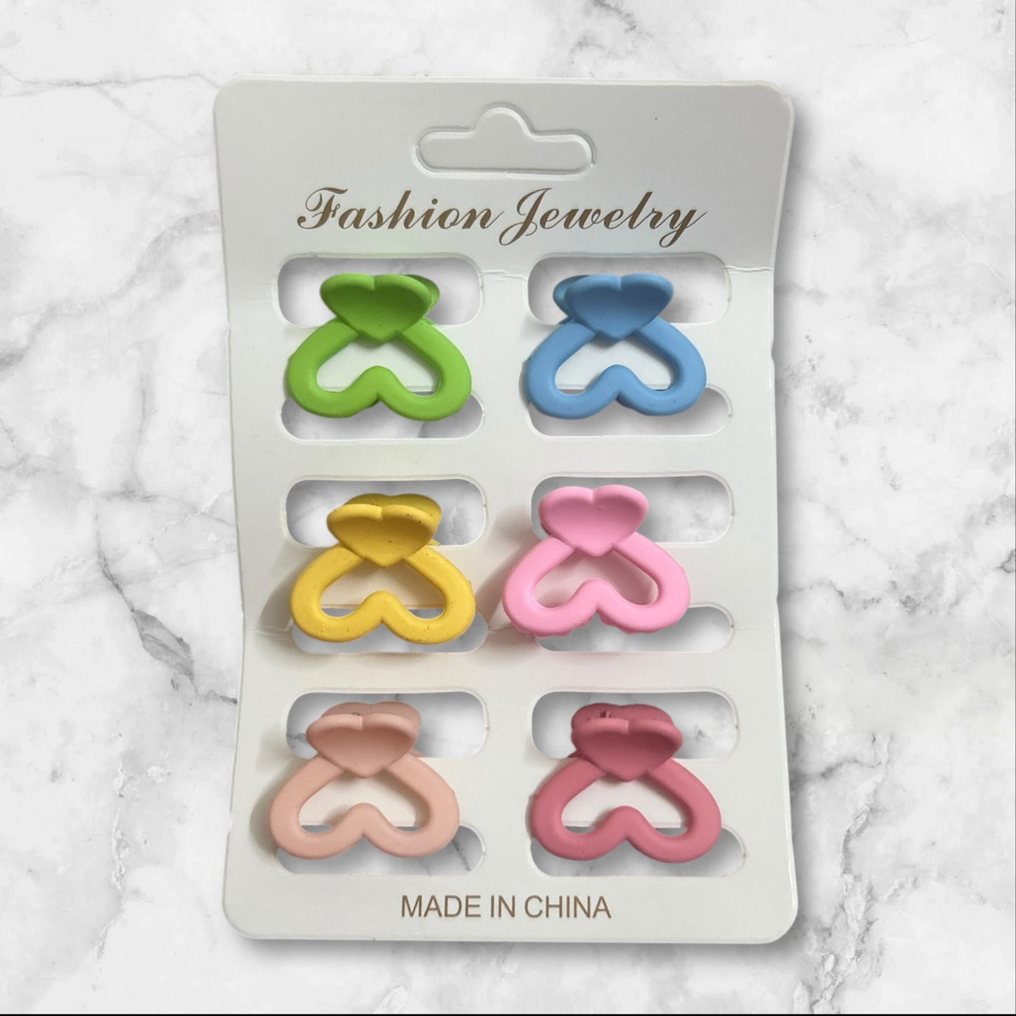Matte Finish Colorful Hair Clip for Women (Pack of 6pcs)