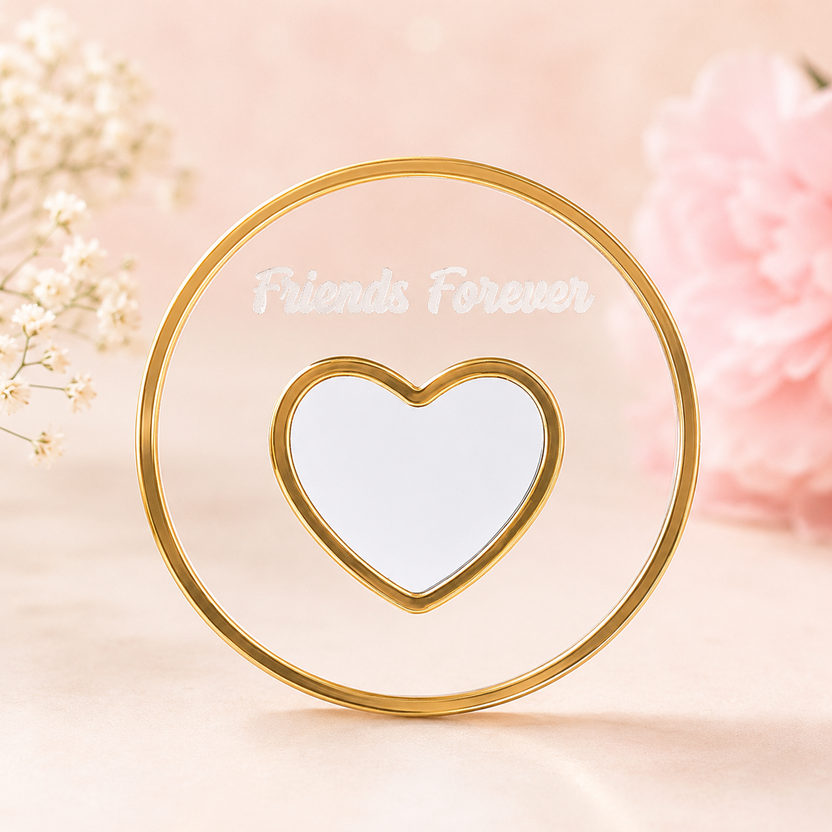 Customized Thumbprint Heart with Magnet – Friends Forever ❤️