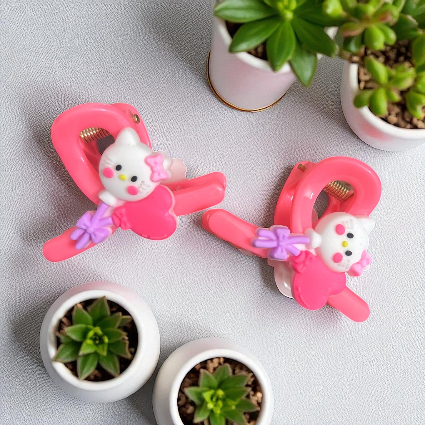 Korean Cartoon Hair Claw Clips for Kids (1 Pc)
