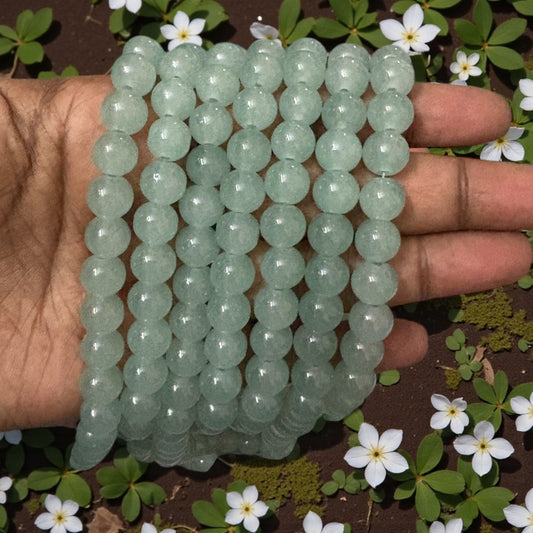 Jelly Beads 8mm - Mint Green
