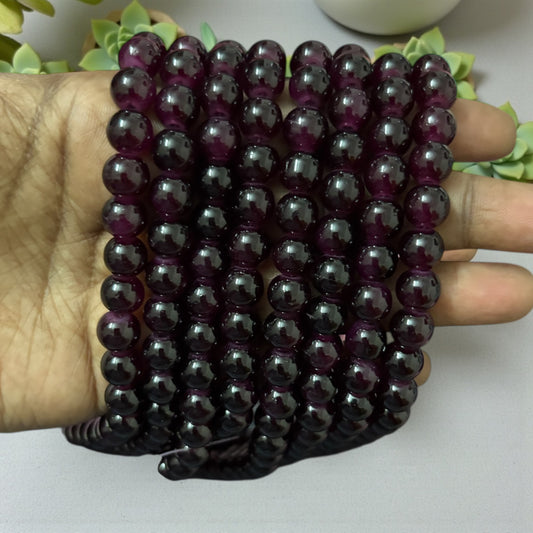 Jelly Beads 8mm - Dark Wine